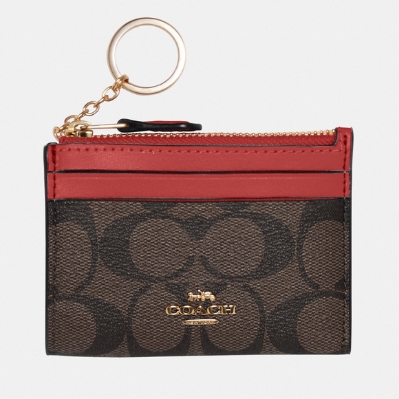 NWT Coach Mini Skinny ID Case in Signature Canvas - Picture 3 of 4